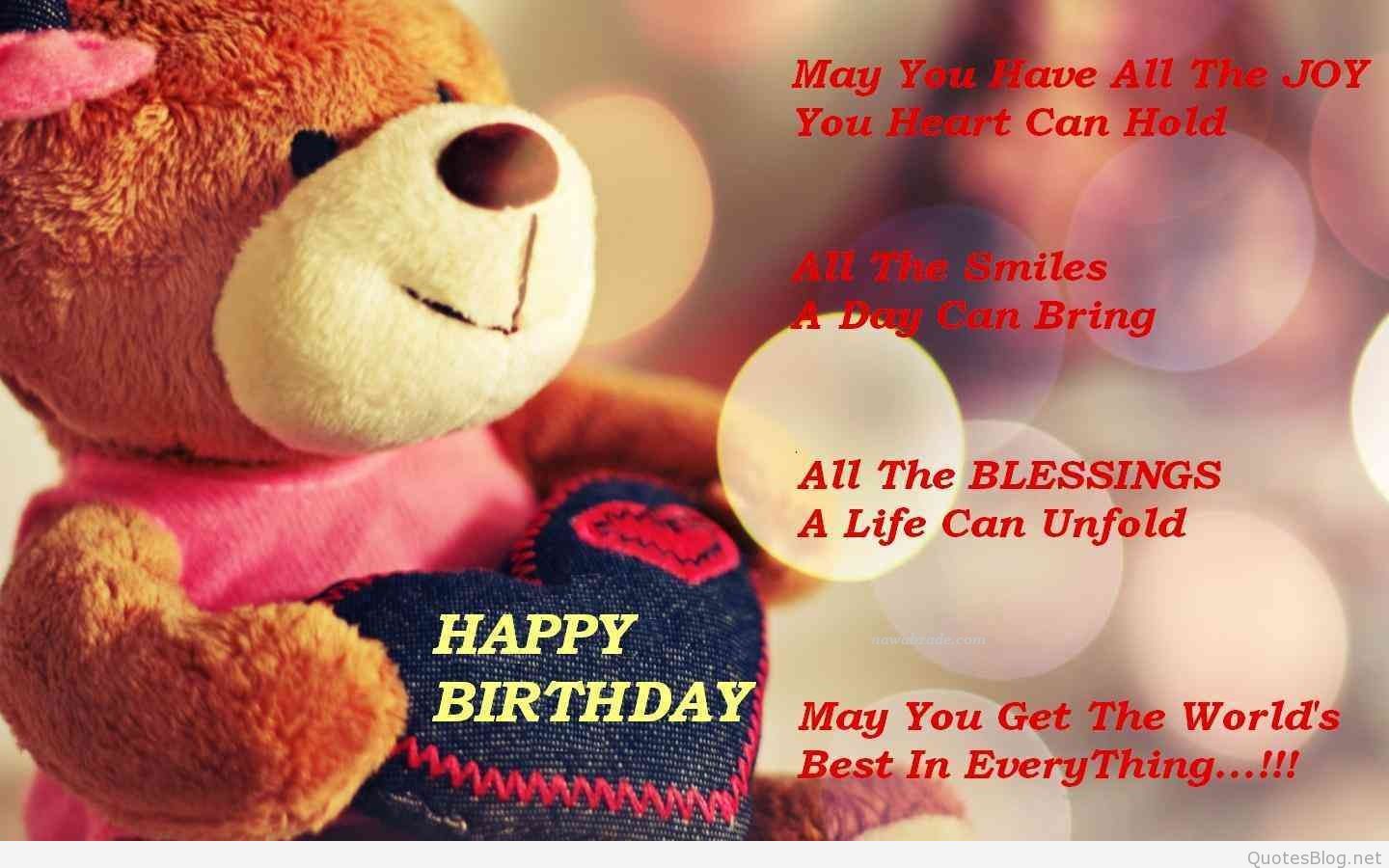 Bithday Whatsapp Dp With Teddy Bear - Birthday Wishes For Best Friend Card , HD Wallpaper & Backgrounds