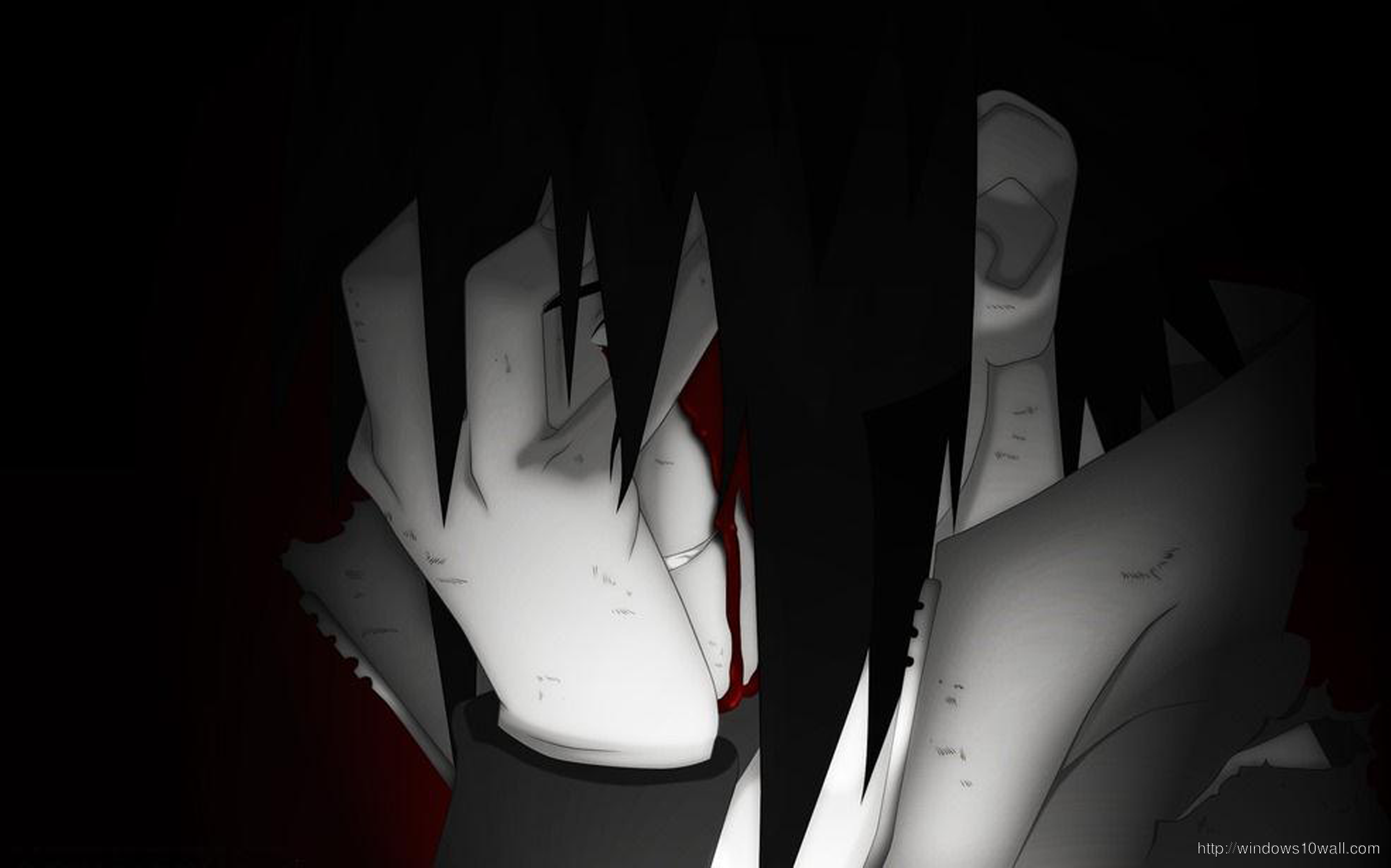 Sasuke Uchiha Crying Wallpaper - Sasuke Wallpaper 4k Black , HD Wallpaper & Backgrounds