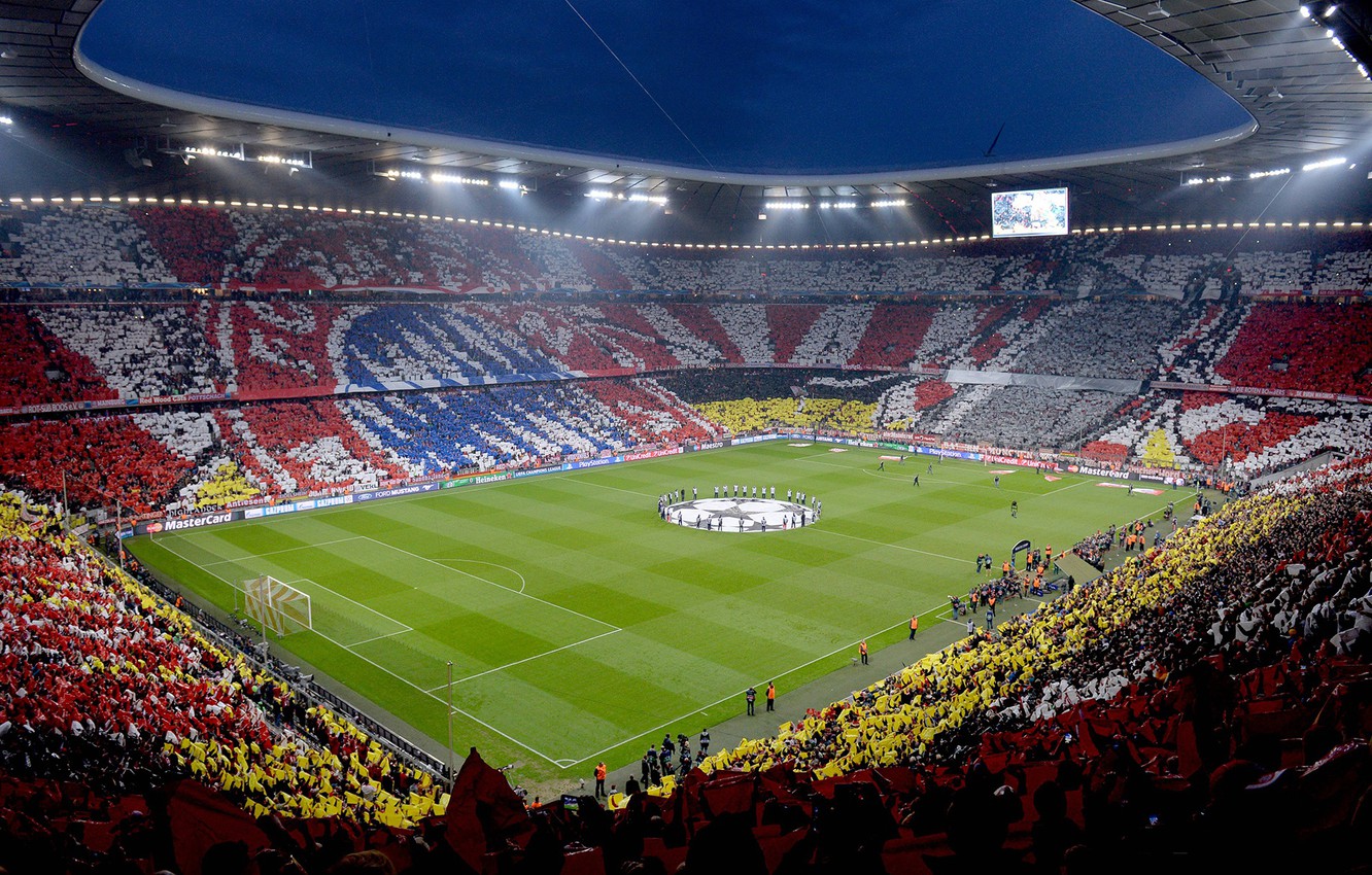 Photo Wallpaper Wallpaper, Sport, Stadium, Football, - Fc Bayern München Stadion , HD Wallpaper & Backgrounds