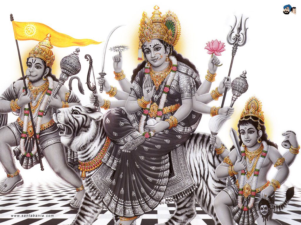 Hindu Gods & Goddesses Full Hd Wallpapers & Images - Jai Mata Di Hd , HD Wallpaper & Backgrounds