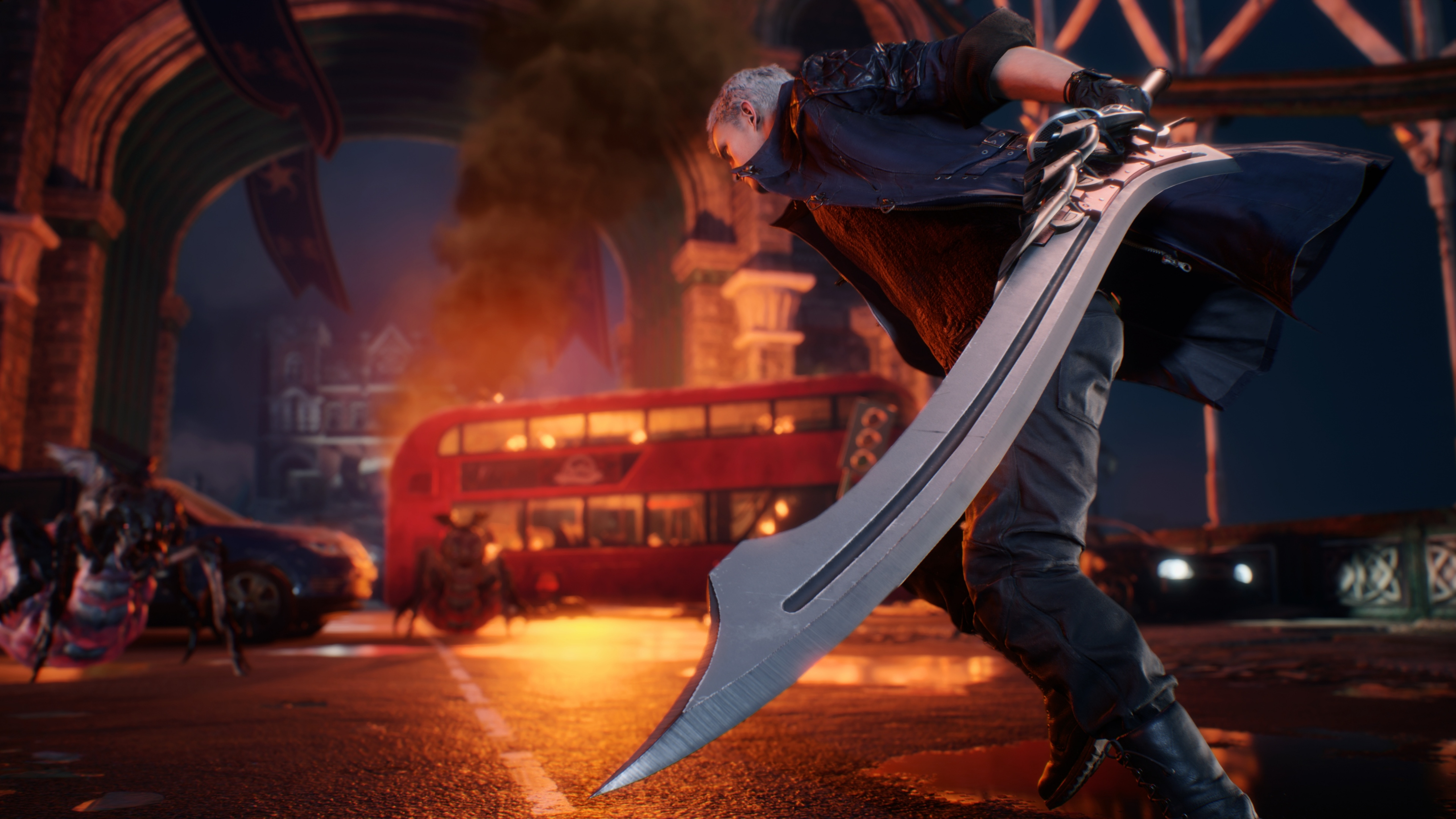 Devil May Cry 5 Wallpaper 4k Hacking Bridge - Devil May Cry 5 Red Queen , HD Wallpaper & Backgrounds