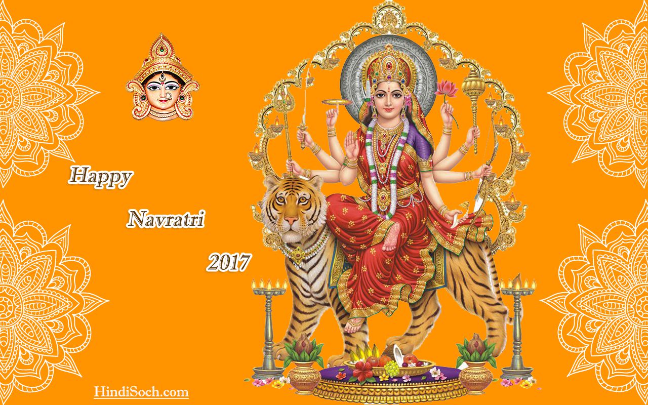 Maa Ambe Navratri Wallpapers - Navratri Wallpaper 2018 Hd , HD Wallpaper & Backgrounds