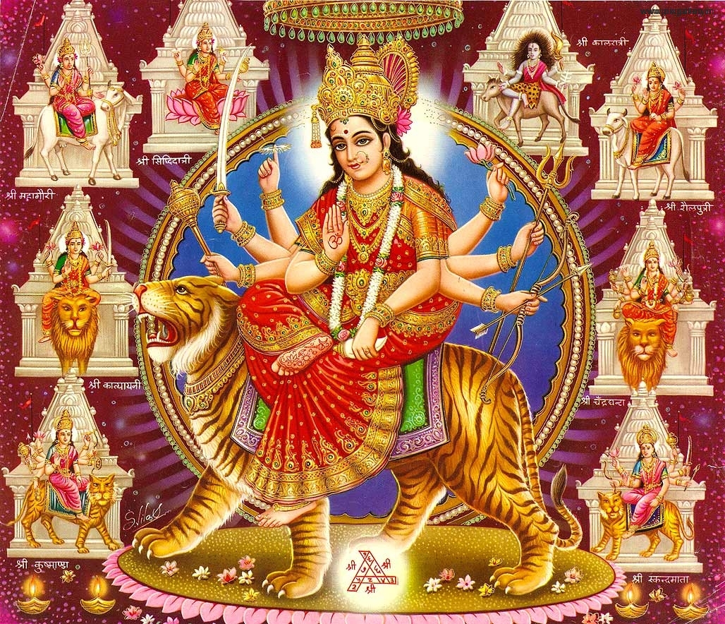 Maa Durga Devi Navratri Wallpaper 258 - Maa Durga Images Download , HD Wallpaper & Backgrounds