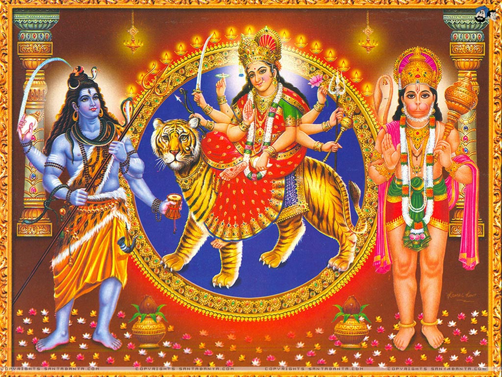 Latest Nav Durga Wallpaper - Durga Mata , HD Wallpaper & Backgrounds
