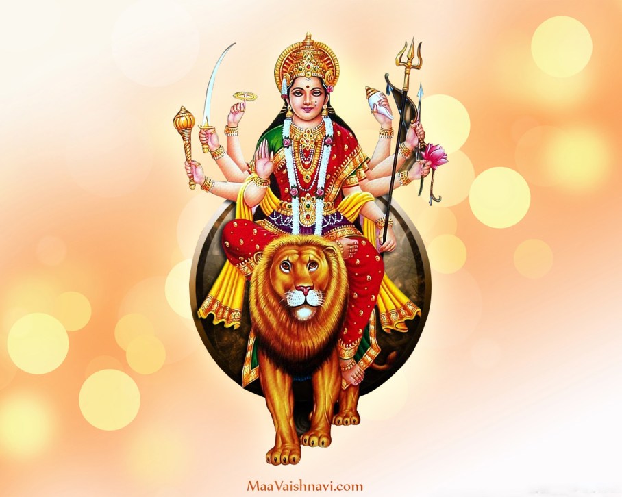 Navratri Images - Durga Ashtami In Telugu , HD Wallpaper & Backgrounds