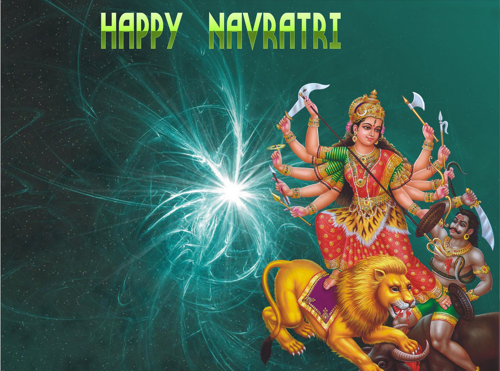 Angry Durga Ma Navratri Wallpaper Free Desktop , HD Wallpaper & Backgrounds