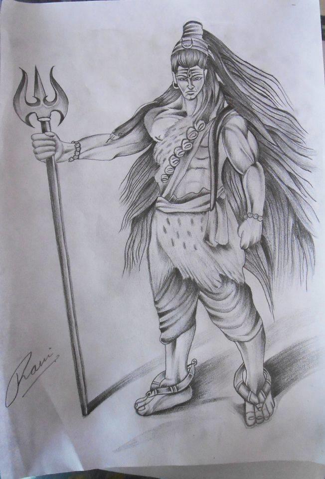 Bhole - Sketch Of Lord Shiva , HD Wallpaper & Backgrounds