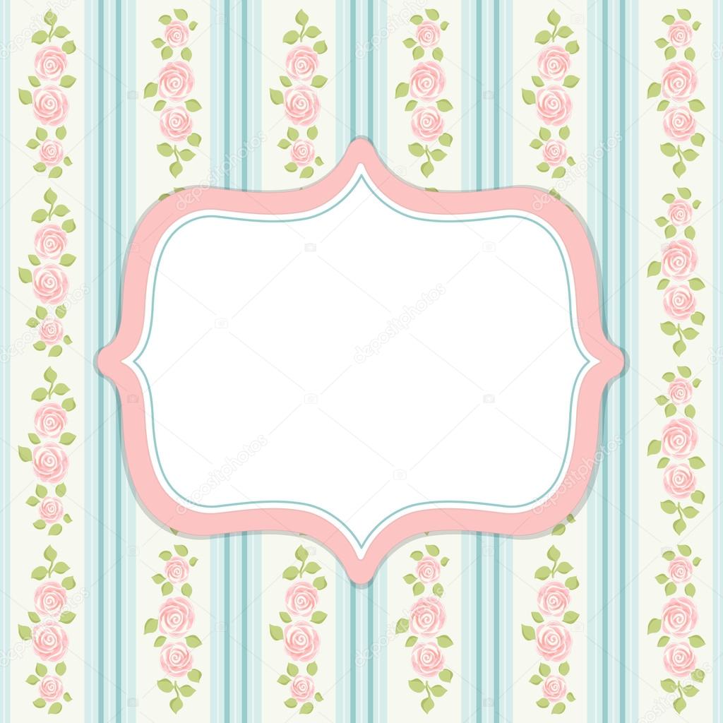 Retro Frame In Shabby Chic Style Stock Illustration - Niña Frames Vintage Baby Png , HD Wallpaper & Backgrounds