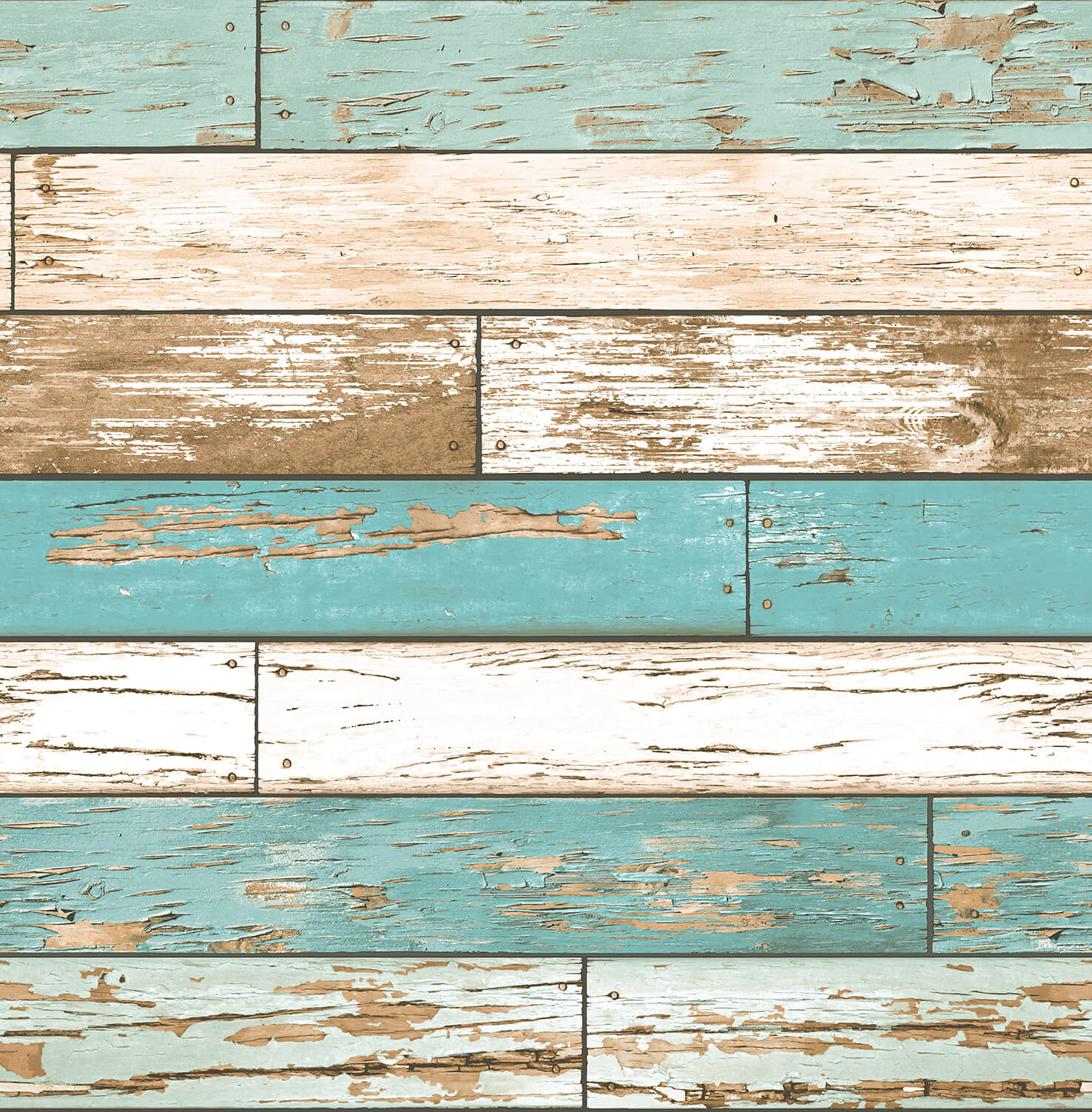 Wallpaper Shabby Chic Wood Bars Rasch Textil Cream - Turquoise Wood , HD Wallpaper & Backgrounds