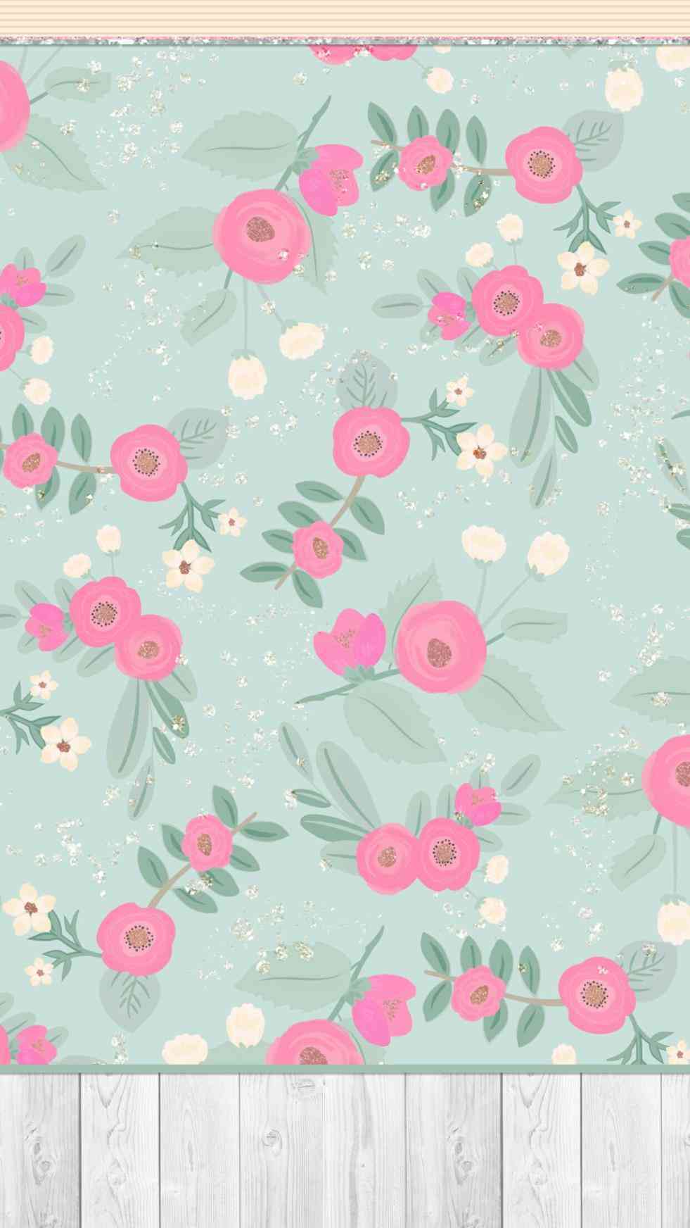 Wallpaper Shabby - Flower Pastel Wallpaper Iphone 7 , HD Wallpaper & Backgrounds