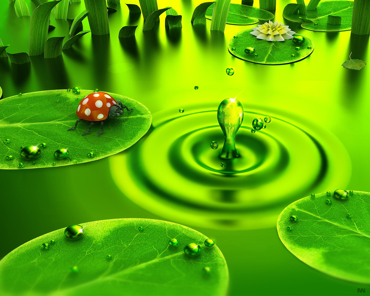 Green Pictures High Resolution - Green Nature , HD Wallpaper & Backgrounds