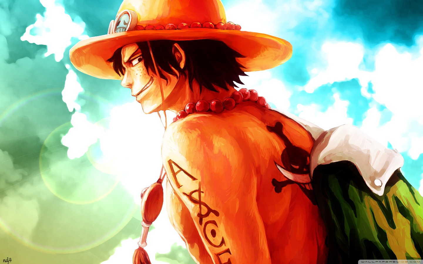 Wallpaper One Piece Bergerak - One Piece Ace , HD Wallpaper & Backgrounds