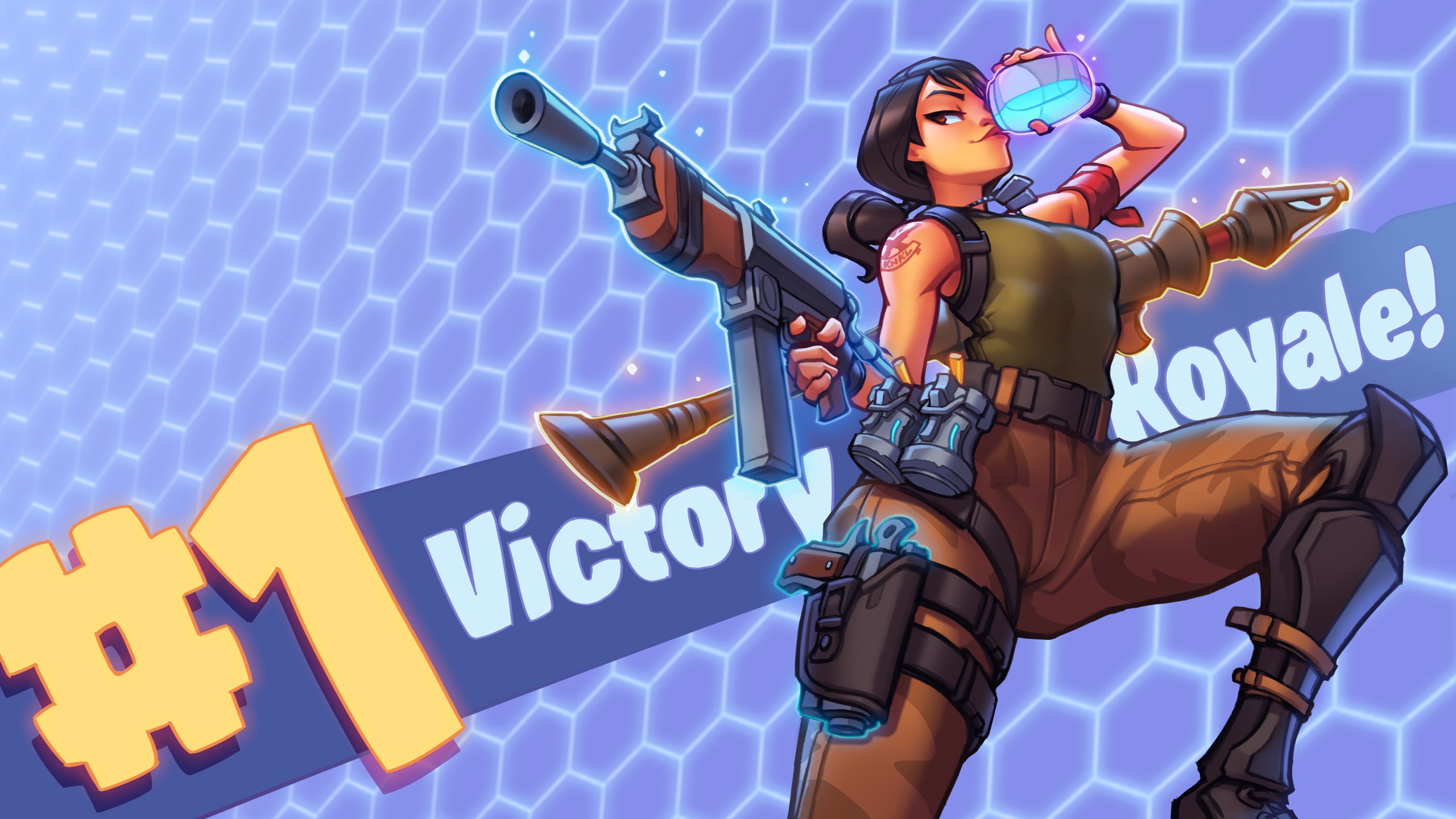 Related Post - Fortnite Victory Royale Fan Art , HD Wallpaper & Backgrounds