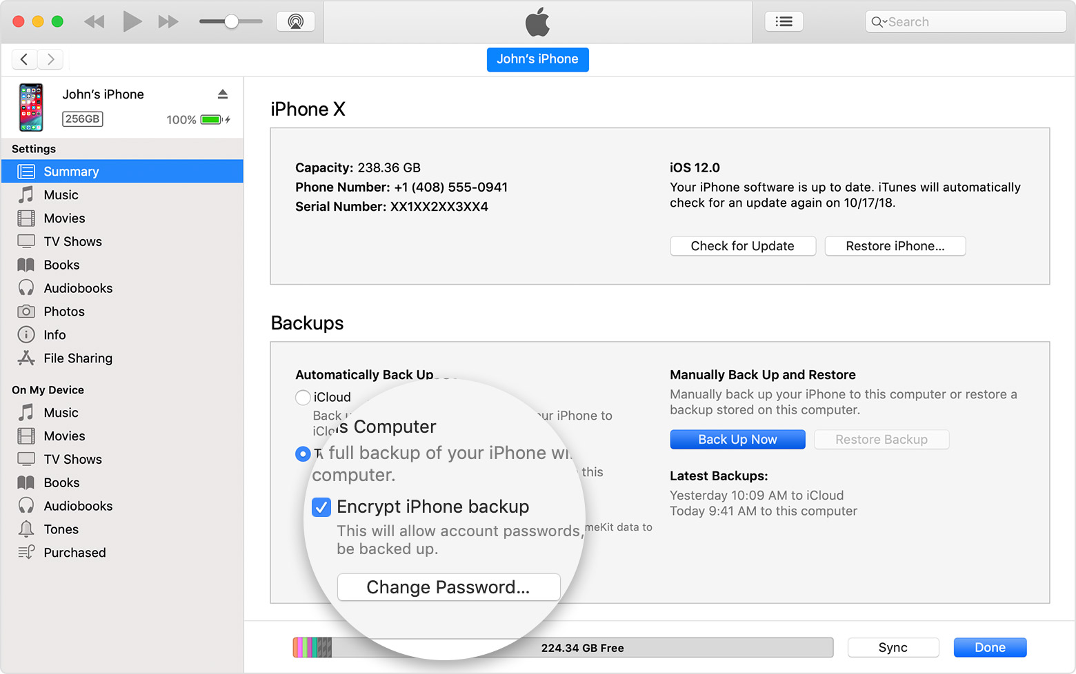 The Summary Screen In Itunes - Restore Iphone In Dfu , HD Wallpaper & Backgrounds