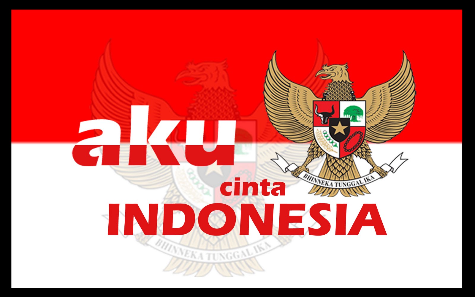 Wallpaper Aku Cinta Indonesia - National Emblem Of Indonesia , HD Wallpaper & Backgrounds