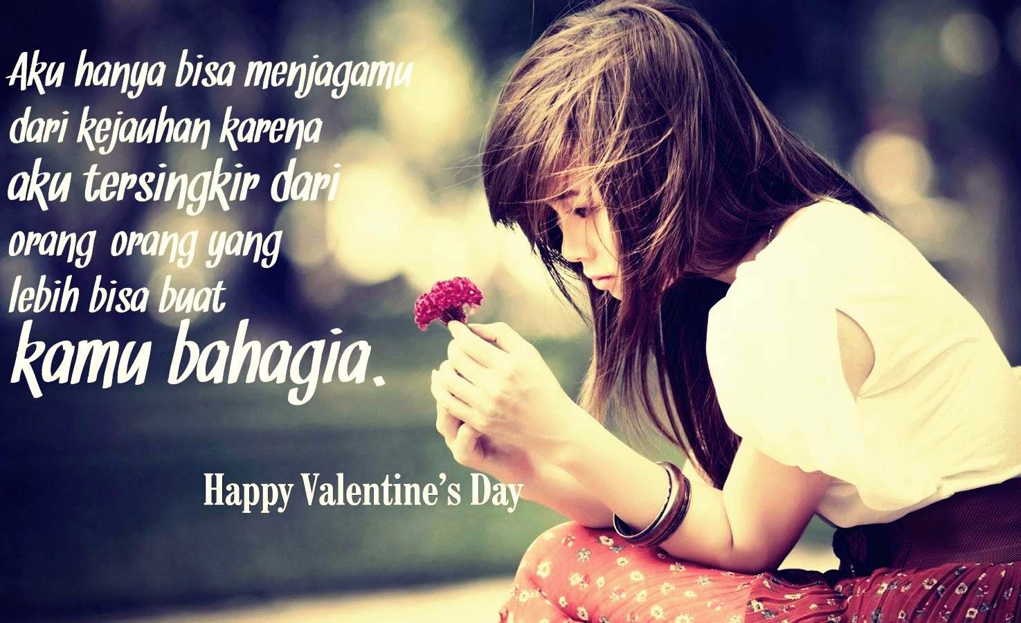 Wallpaper Kata Kata Sedih - Happy Valentine Day Girls , HD Wallpaper & Backgrounds