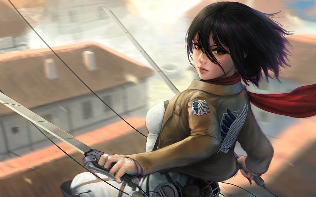 Source - Http - //www - Picstatio - Com/wallpaper /mikasa - Mikasa Ackerman Attack On Titans , HD Wallpaper & Backgrounds