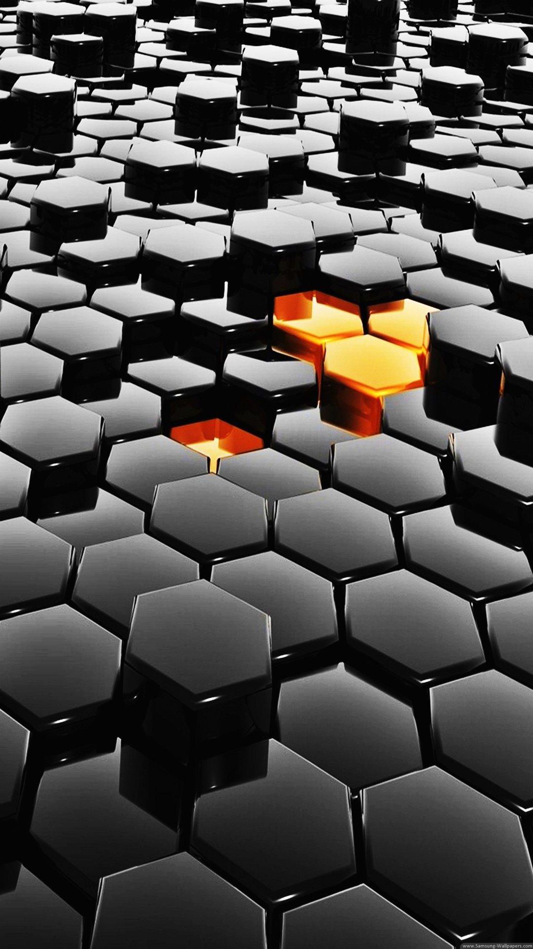 3d Wallpaper Hd For Android, Iphone - 3d Hexagon , HD Wallpaper & Backgrounds