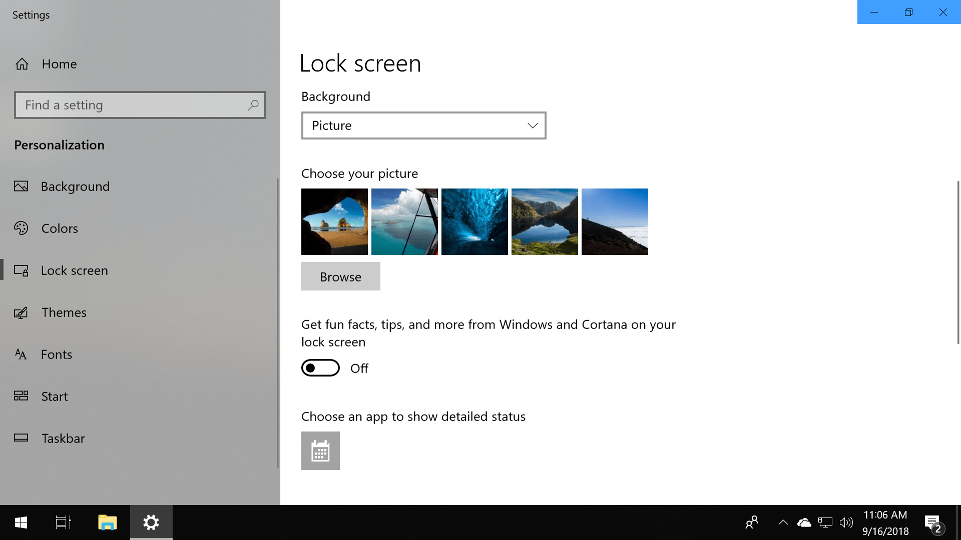 Then Scroll Down And Turn Off Get Fun Facts, Tips, - Windows 10 Lock Screen Settings , HD Wallpaper & Backgrounds