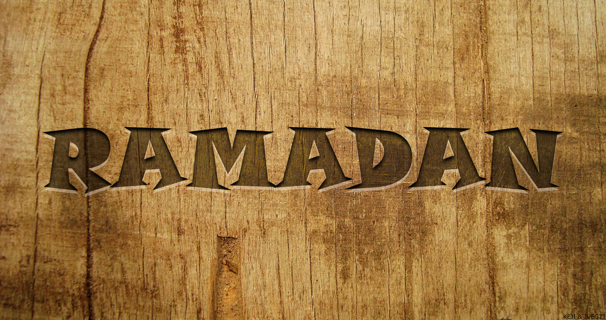 Ramadan Kareem - Grunge Wood Texture , HD Wallpaper & Backgrounds