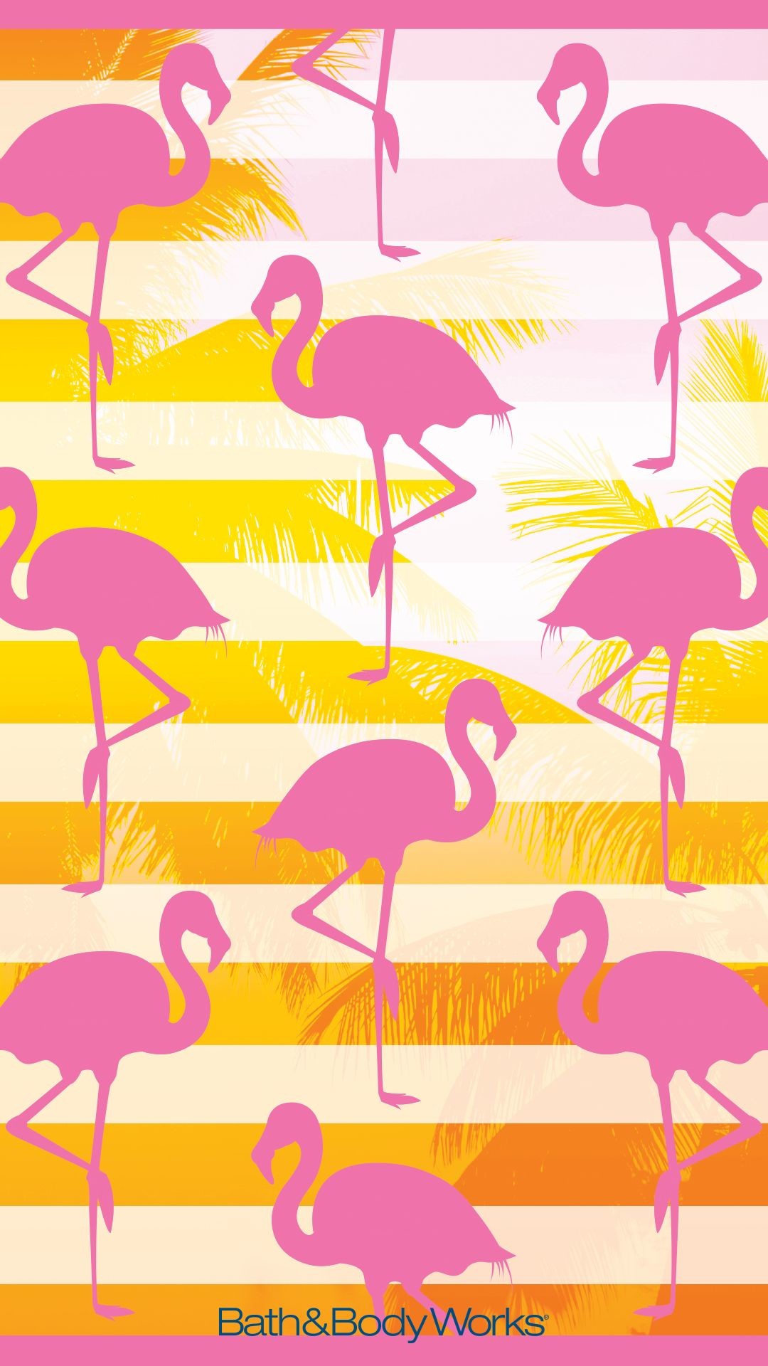 Pastel Pink Flamingo Wallpaper