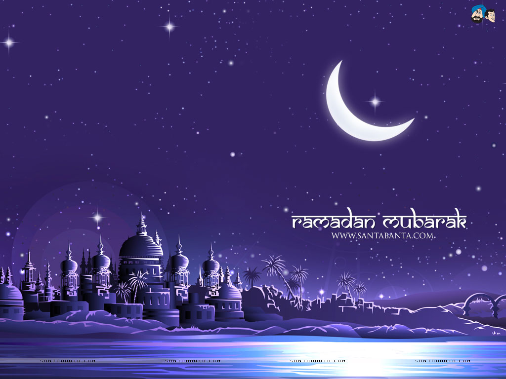 Ramadan - Desert Night With Crescent Moon , HD Wallpaper & Backgrounds