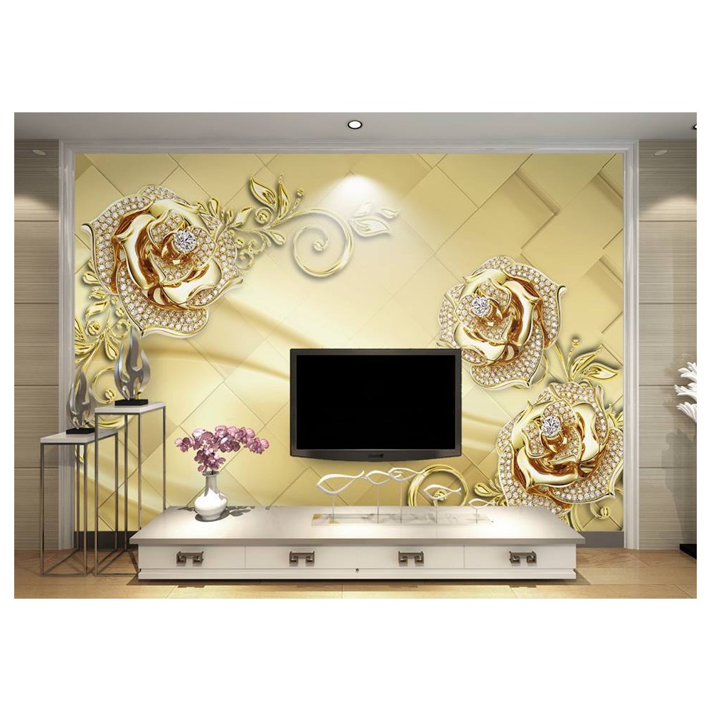 Fleece Photo Wall Paper Wallpaper 3d Luxury Jewelry - Wallpaper , HD Wallpaper & Backgrounds