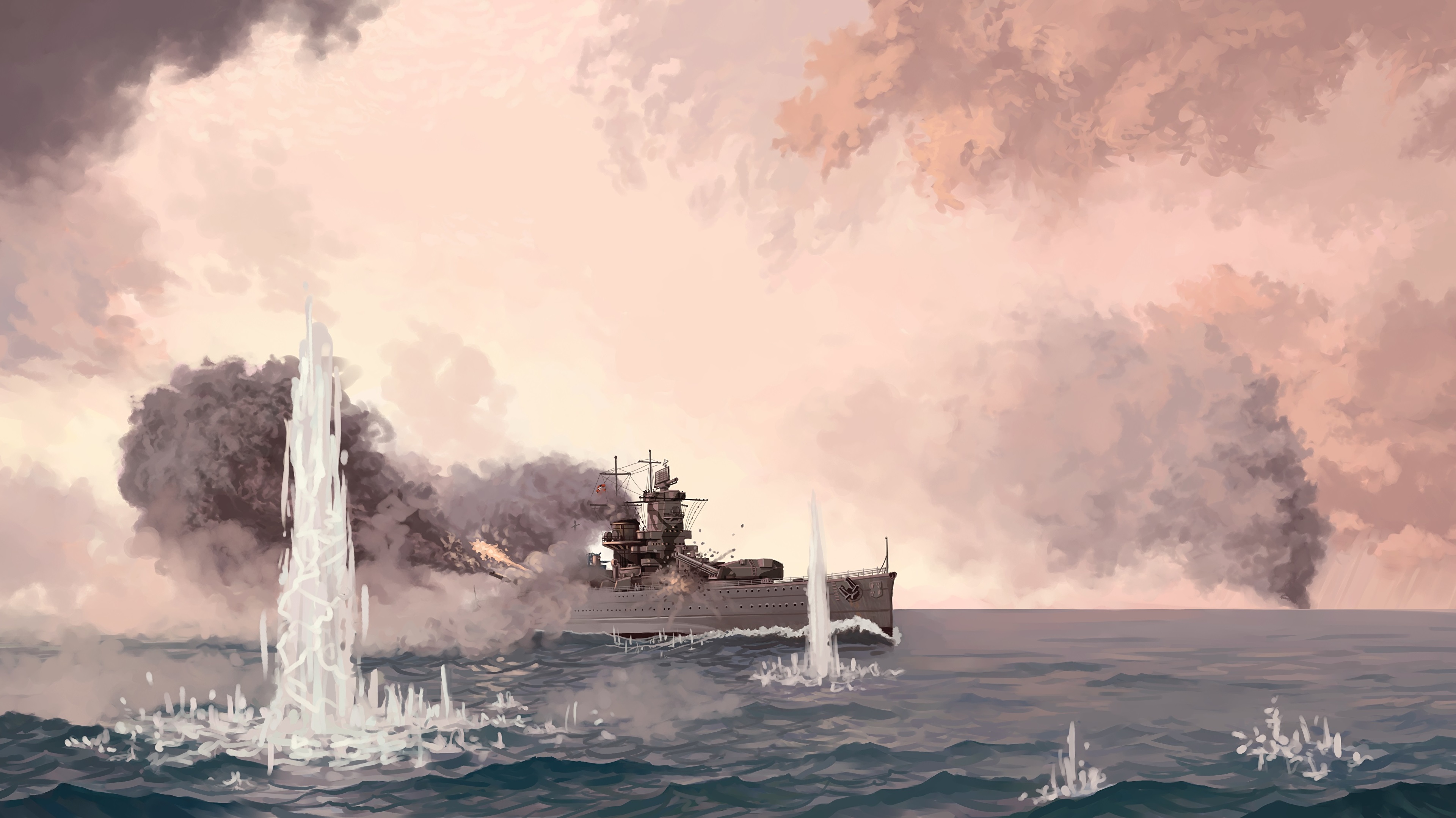 Battle Of Java Sea Art , HD Wallpaper & Backgrounds