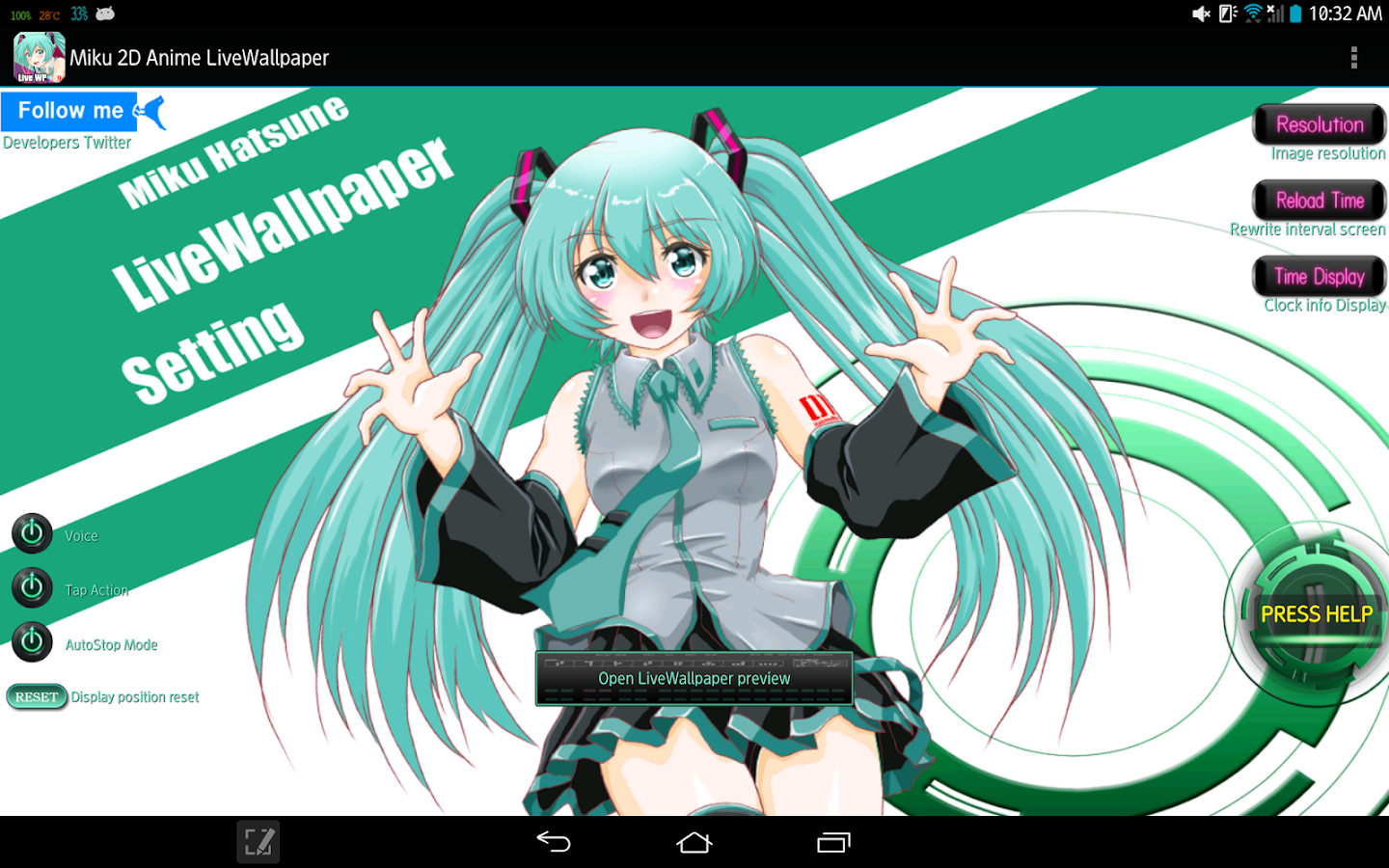 Kawaii Hatsune Miku Desktop Wallpaper - 2d Wallpaper De Anime , HD Wallpaper & Backgrounds