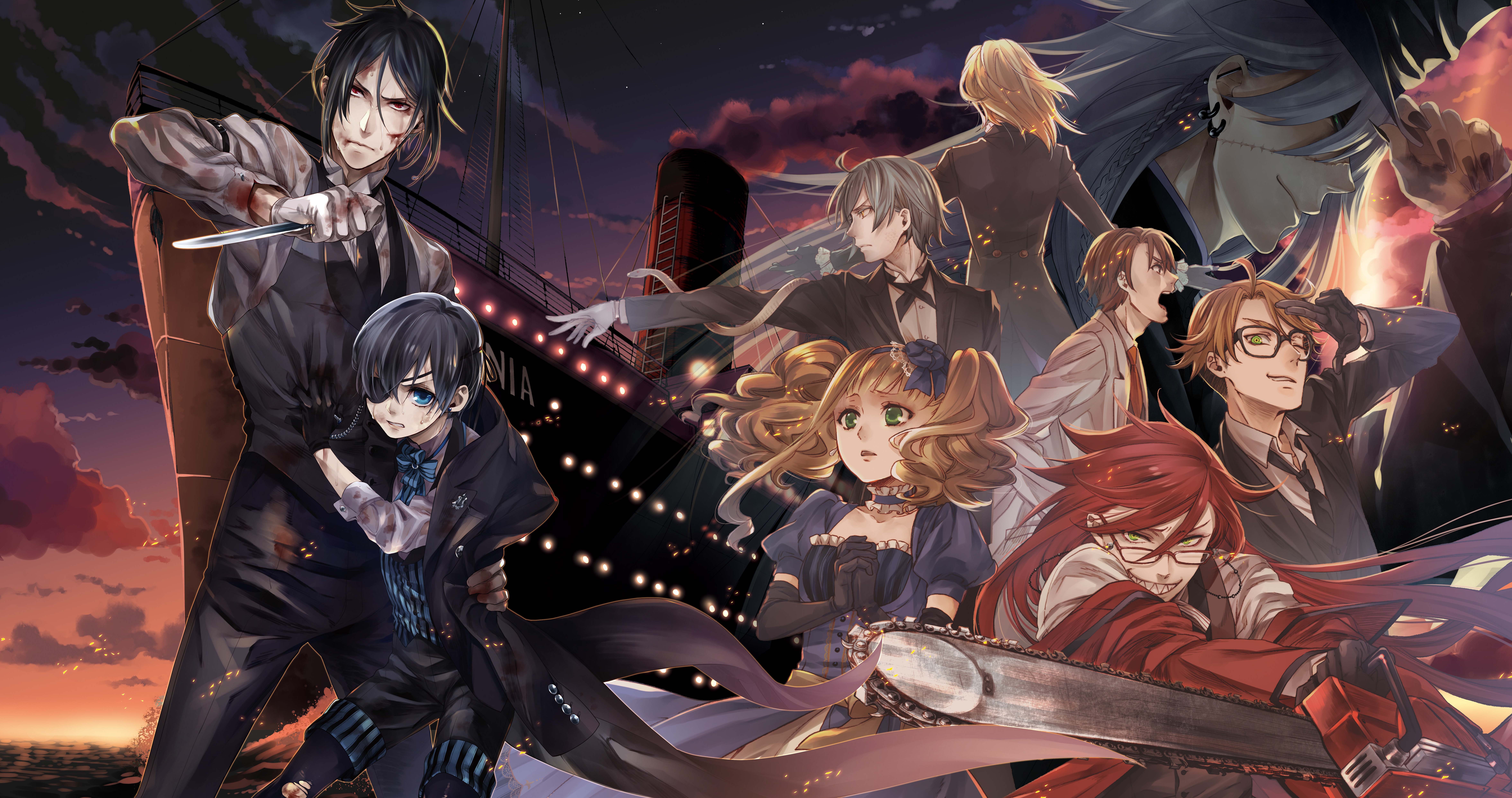 Book Of The Atlantic Promo - Black Butler Pc Background , HD Wallpaper & Backgrounds