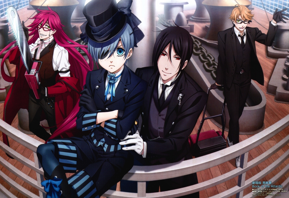 Wallpaper Kuroshitsuji, Ciel Phantomhive, Sebastian - Black Butler Book Of Atlantic , HD Wallpaper & Backgrounds