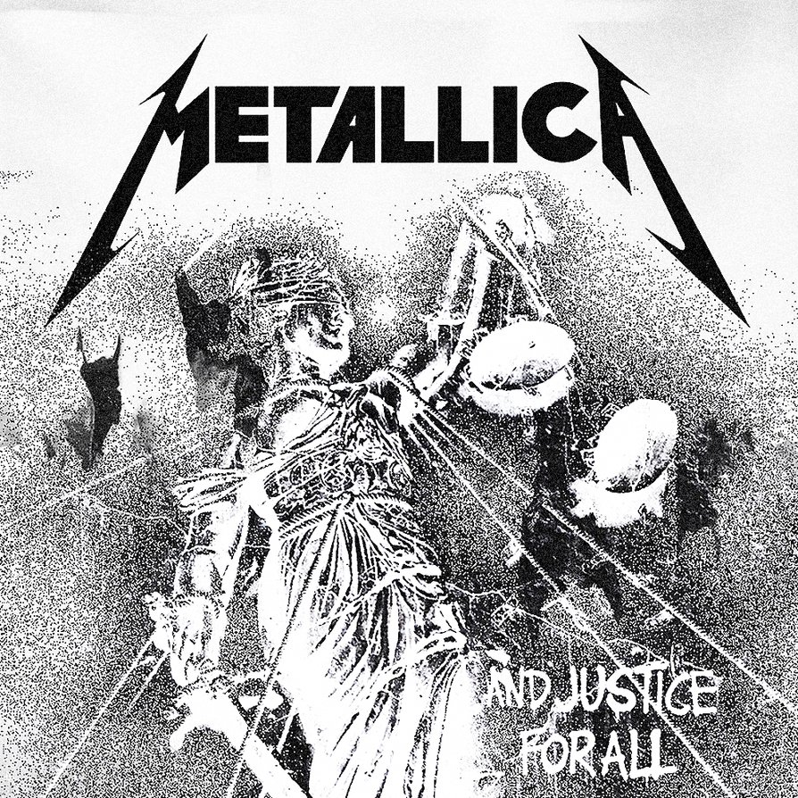 Metallica And Justice For All Wallpaper High Resolution - Metallica Logo Black And White , HD Wallpaper & Backgrounds