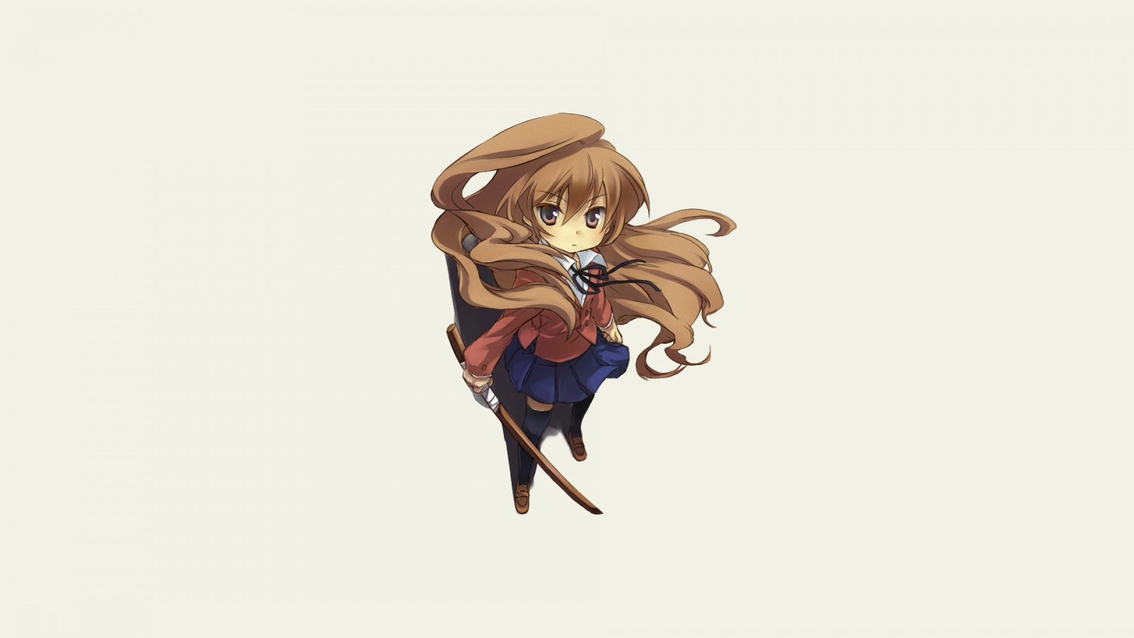 Wallpaper Taiga Aisaka, Toradora , Minimal, Anime Girl - Wallpaper , HD Wallpaper & Backgrounds