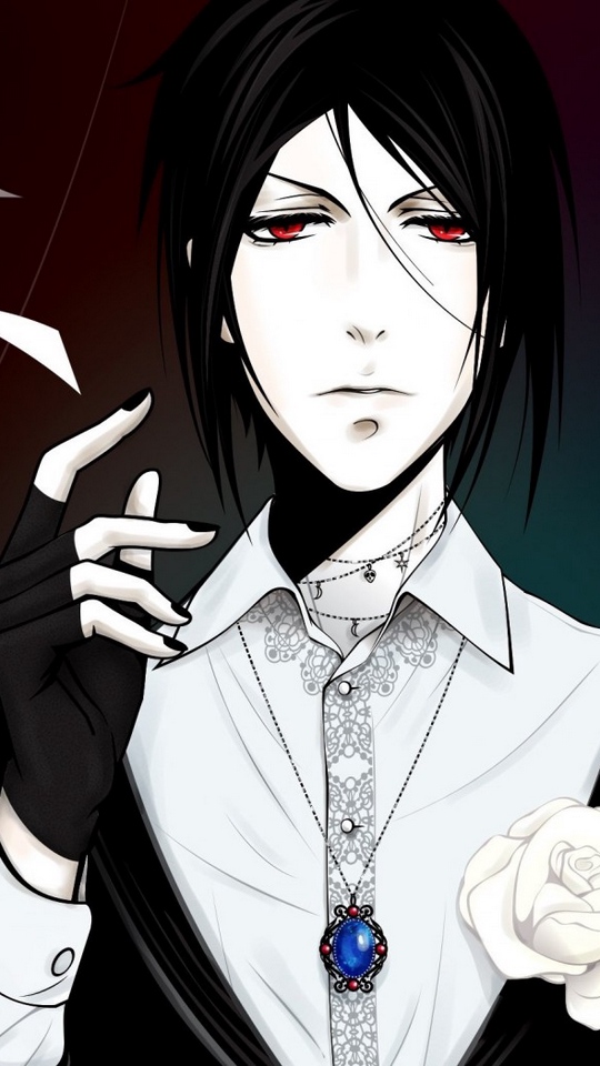 Wallpaper Sebastian Michaelis, Black Butler, Art - Ruki Mukami And Sebastian Michaelis , HD Wallpaper & Backgrounds