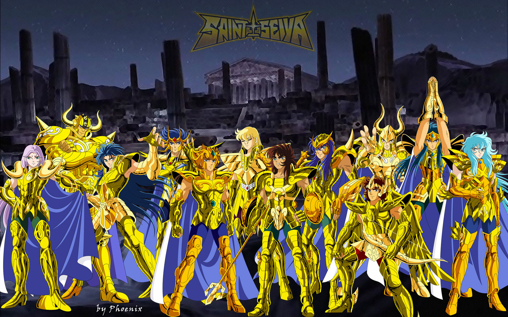 High Resolution Great Anime Saint Seiya Gold Wallpaper , HD Wallpaper & Backgrounds