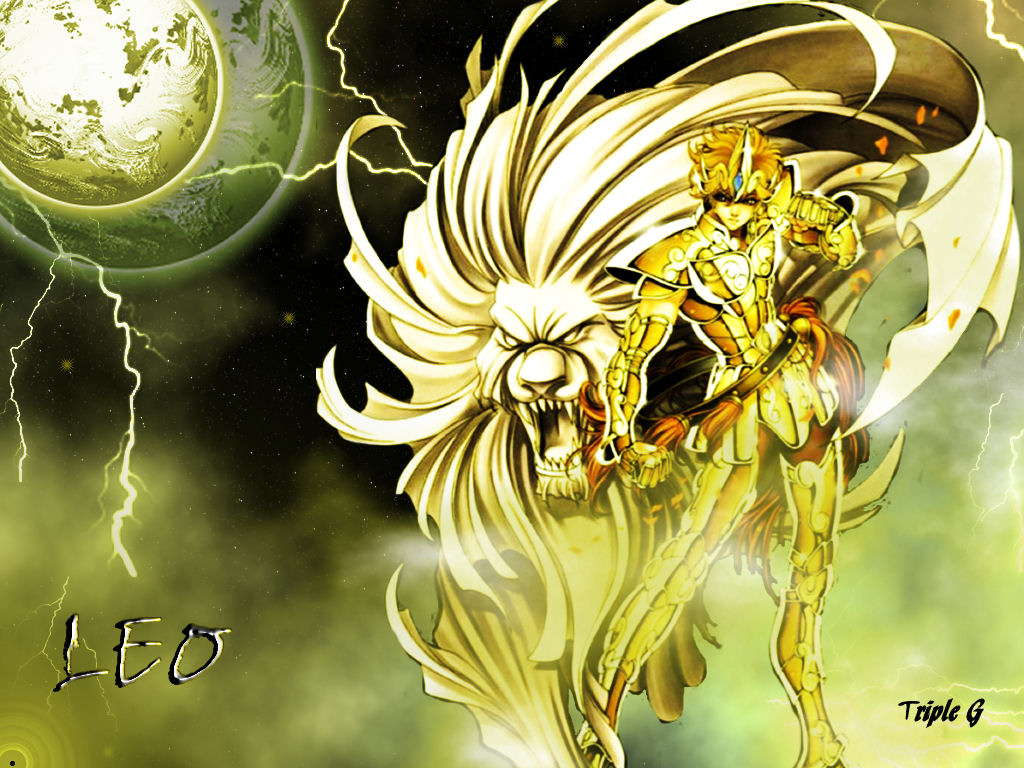 Masami Kurumada, Saint Seiya, Leo Aiolia Wallpaper - Saint Seiya Leo , HD Wallpaper & Backgrounds