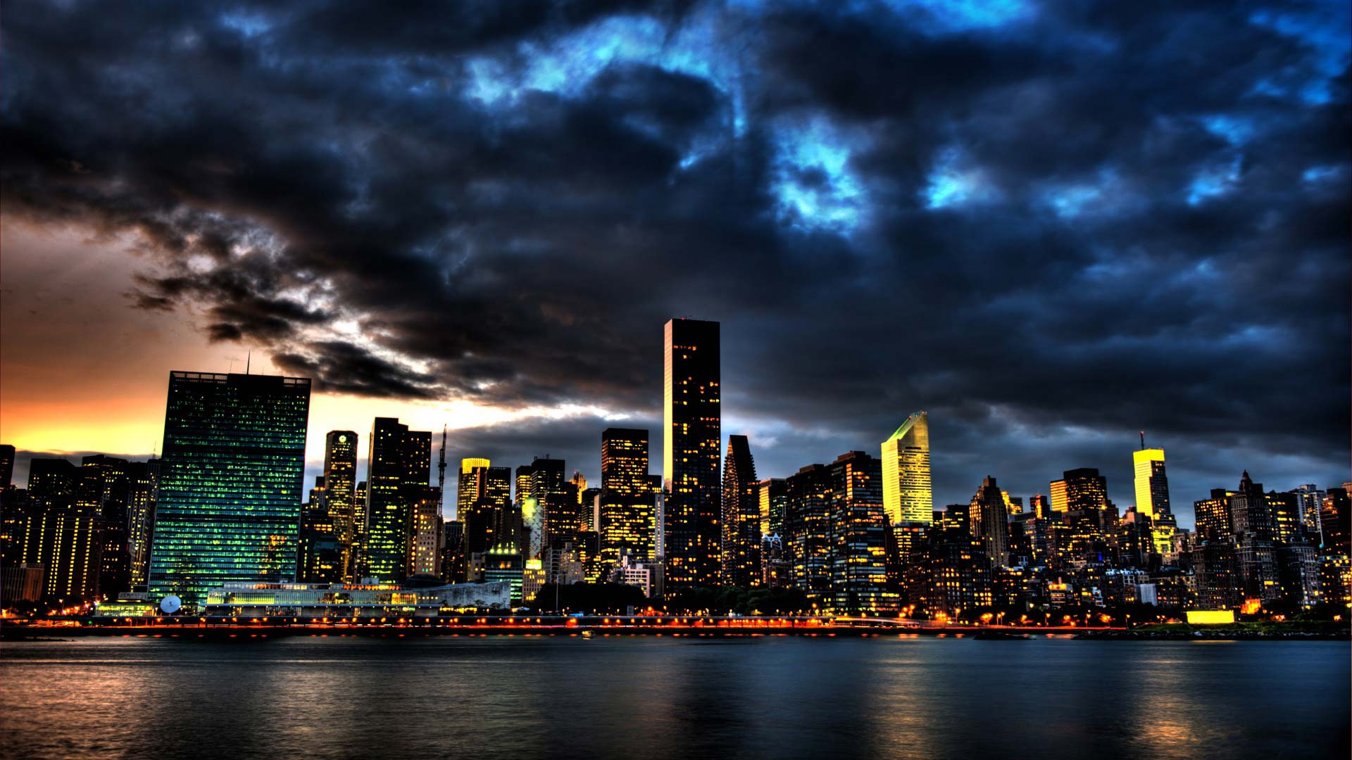 New York Views At Night , HD Wallpaper & Backgrounds