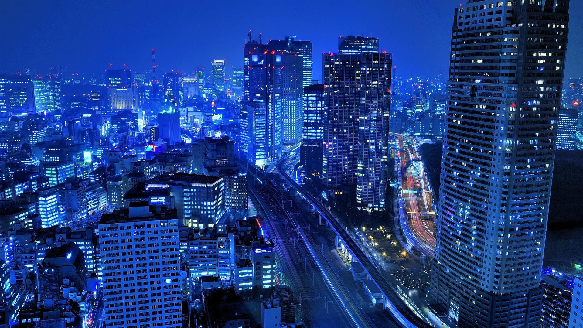 Widescreen - Shiodome, Minato, Tokyo , HD Wallpaper & Backgrounds