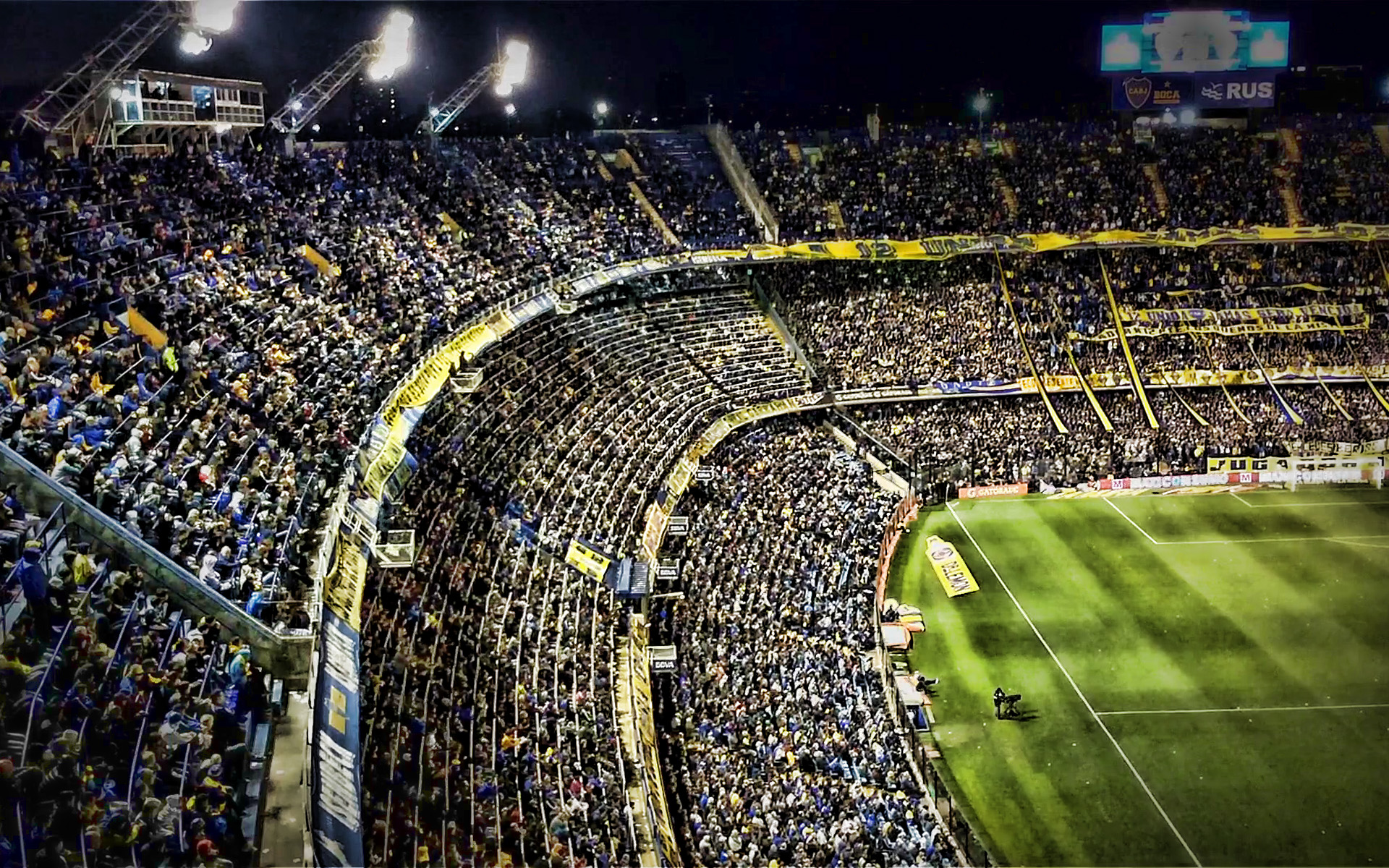 Download Wallpapers Bombonera, Boca Juniors Stadium, - Boca Juniors Stadium , HD Wallpaper & Backgrounds