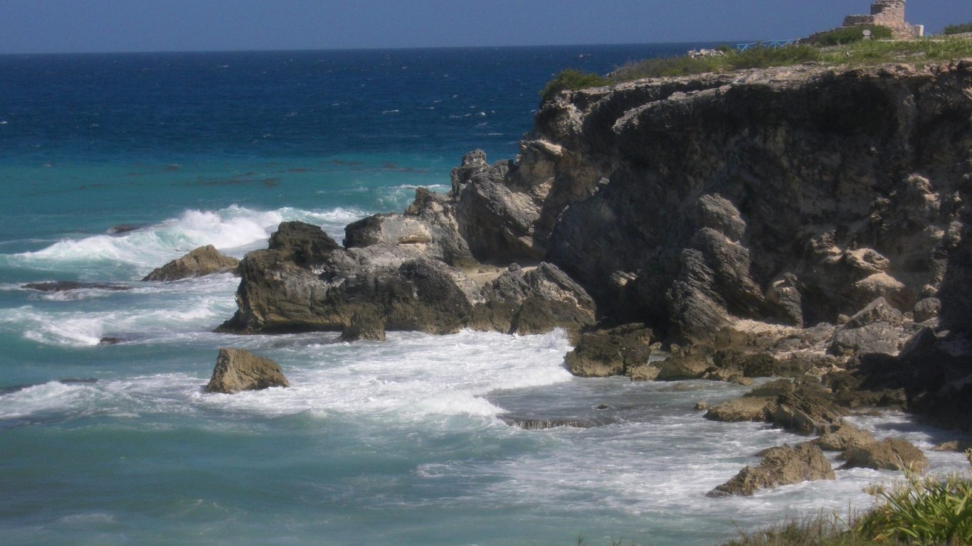 Coastline Beach Mexico Cancun Isla Mujeres Wallpaper - Sea , HD Wallpaper & Backgrounds