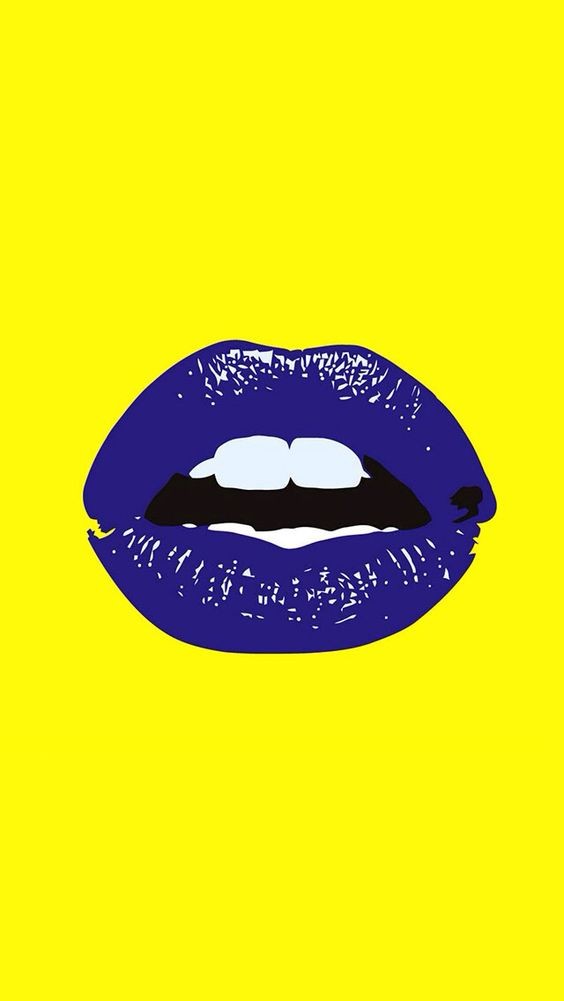 Boca, Boca Juniors - Yellow Background With Blue Lips , HD Wallpaper & Backgrounds
