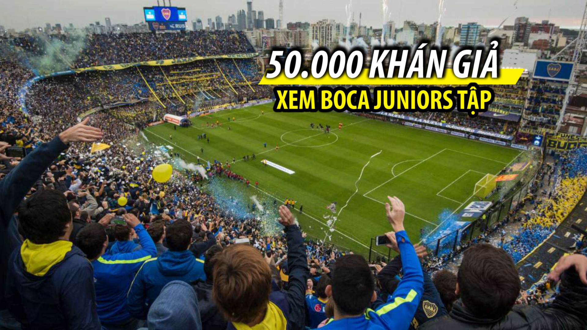 000 Khán Giả Chen Lấnchỉ Để Xem Boca Juniors Tập Luyện - Boca Juniors Stadium Training , HD Wallpaper & Backgrounds