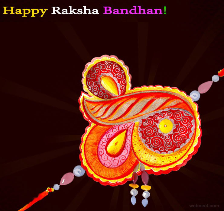 Happy Raksha Bandhan Wishes - Happy Raksha Bandhan Background , HD Wallpaper & Backgrounds