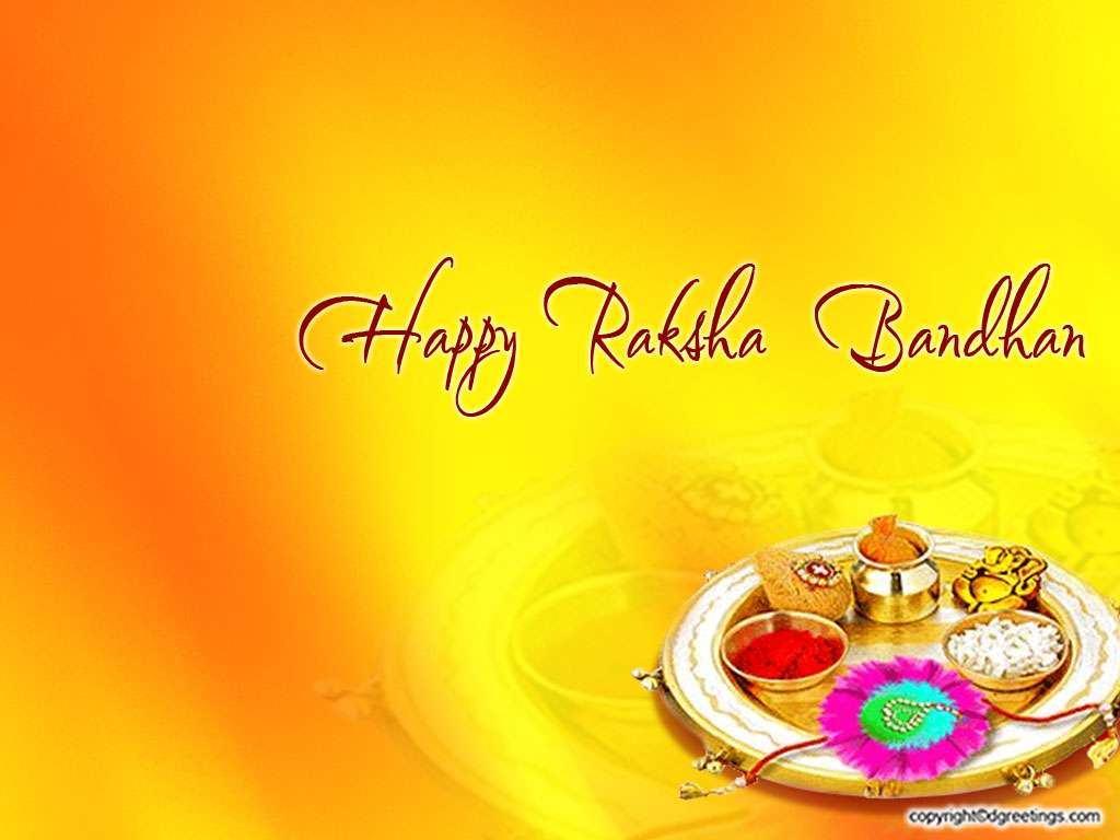 Rakhi Wallpaper With Message - Happy Raksha Bandhan Background , HD Wallpaper & Backgrounds