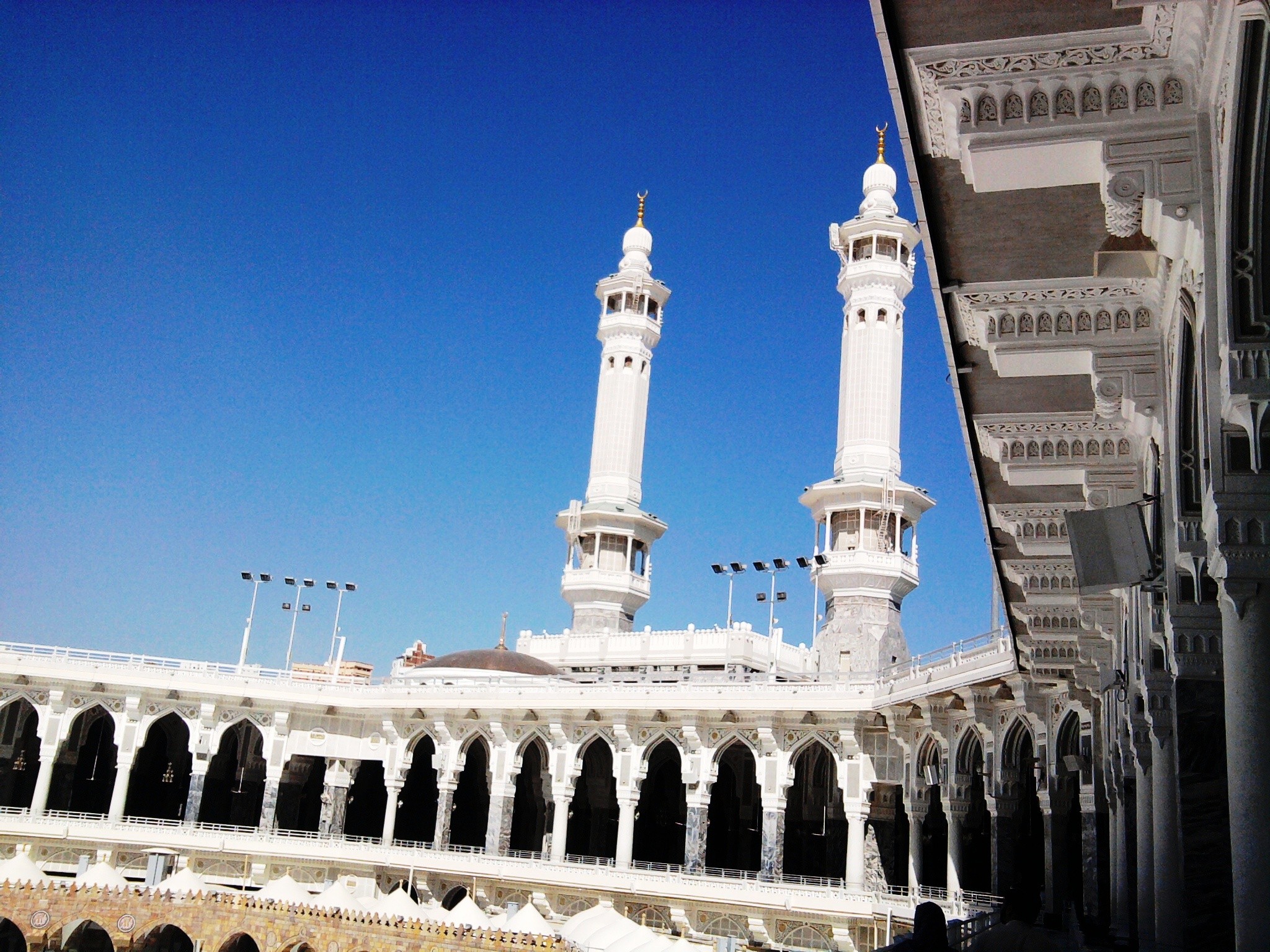 Oriental Arhcetecture Islam Religious Mecca Haram Makkah - Tower , HD Wallpaper & Backgrounds