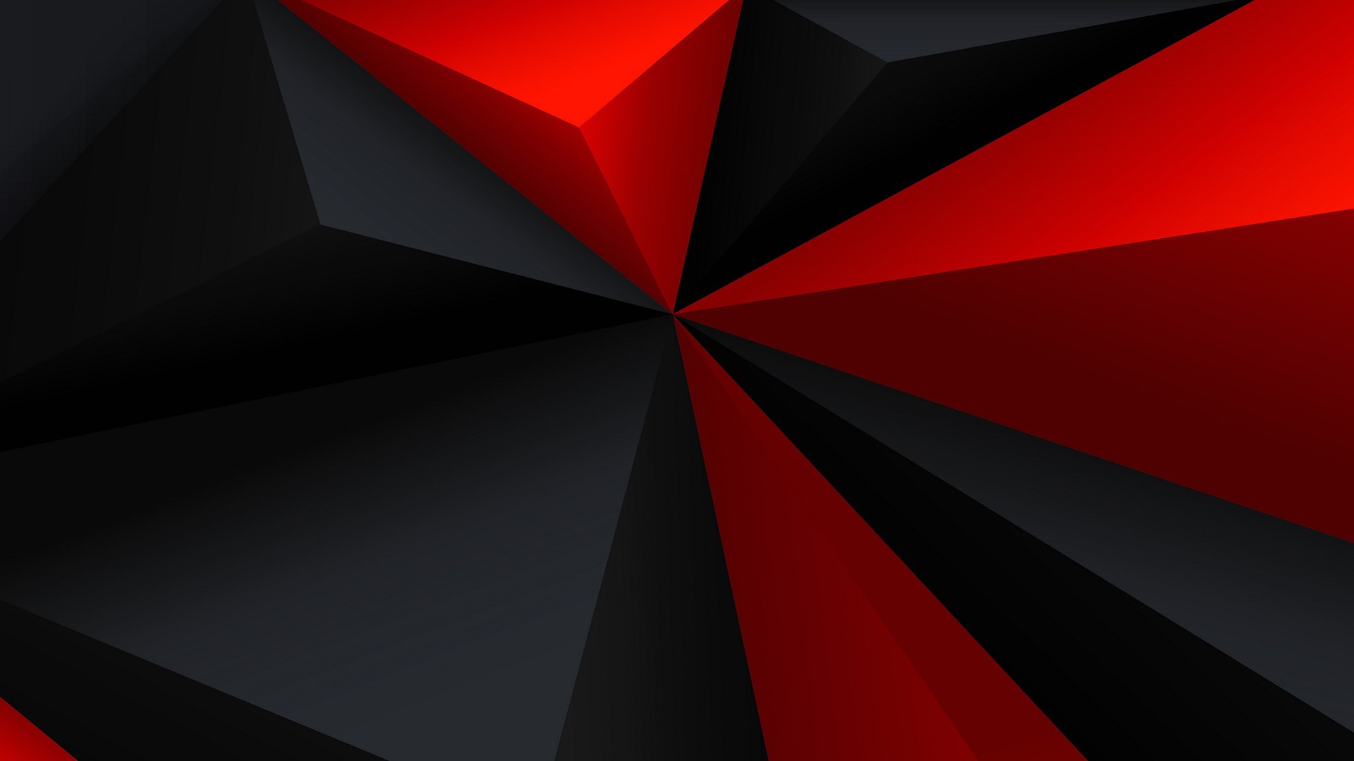 Red Abstract Hd Wallpapers - Black And Red Triangle , HD Wallpaper & Backgrounds