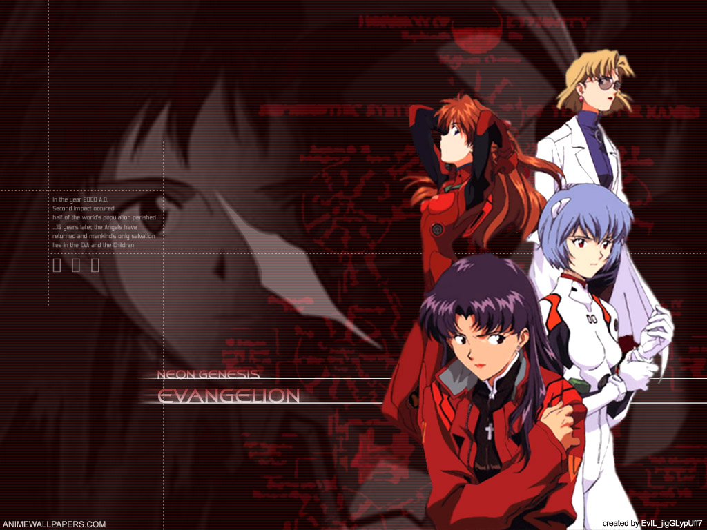 1024× - Neon Genesis Evangelion , HD Wallpaper & Backgrounds