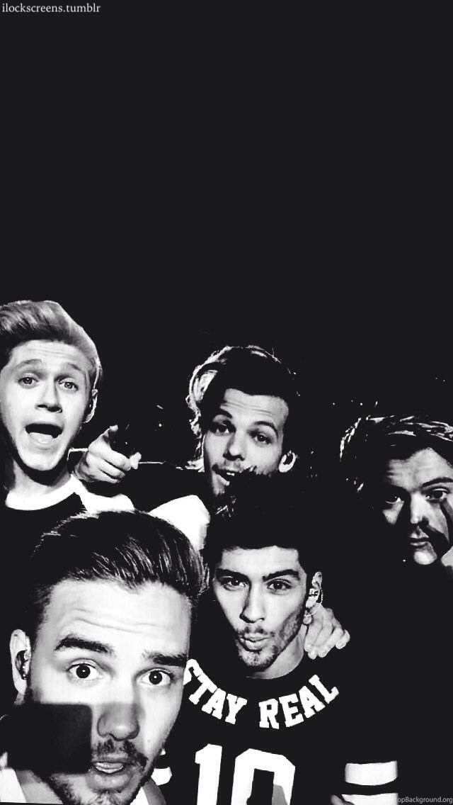 Lock Screen Wallpaper Tumblr - One Direction Black And White , HD Wallpaper & Backgrounds