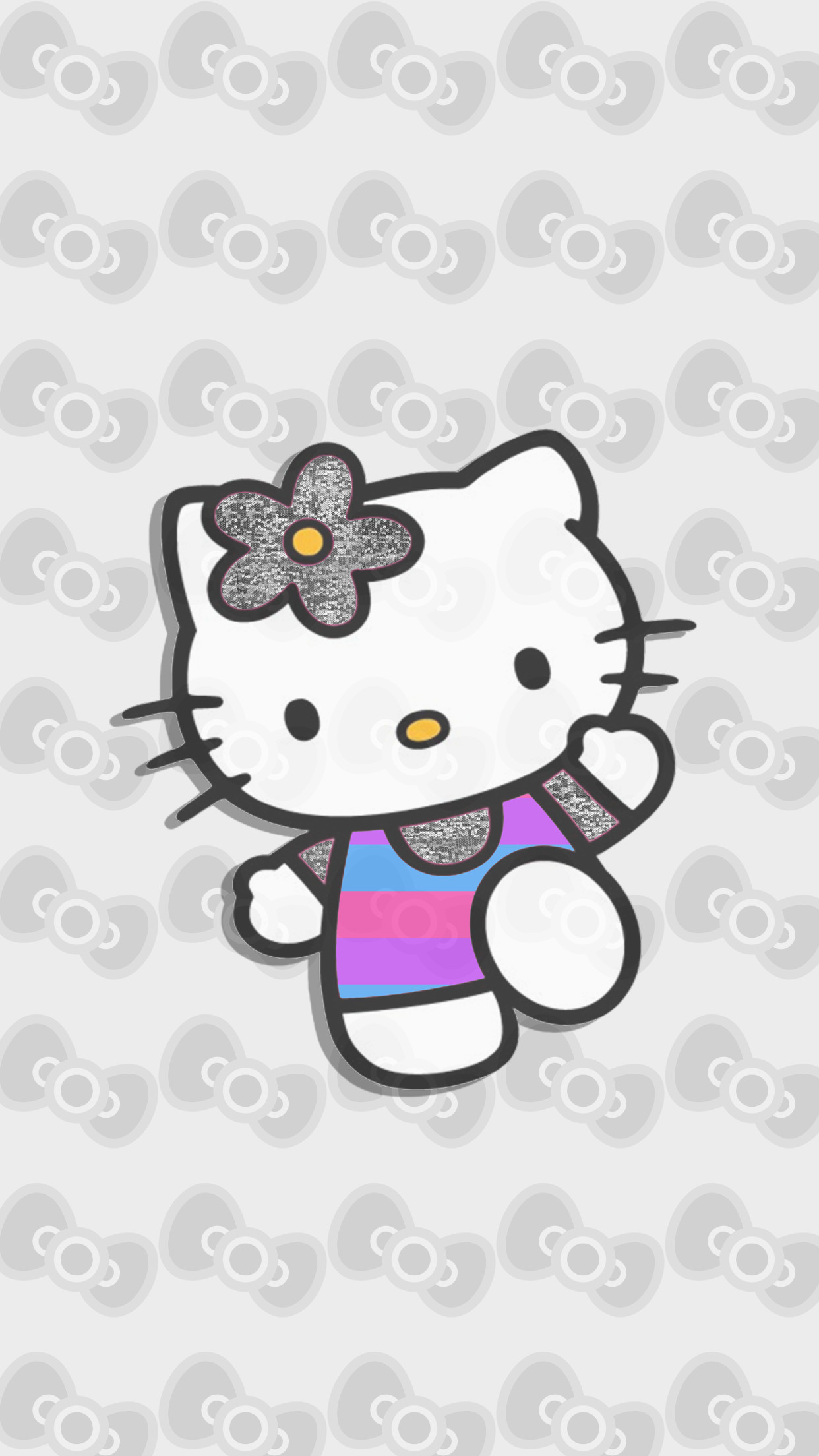 Bow Wallpaper, Hello Kitty Wallpaper, Wallpaper Backgrounds, - Hello Kitty Background For Invitation , HD Wallpaper & Backgrounds