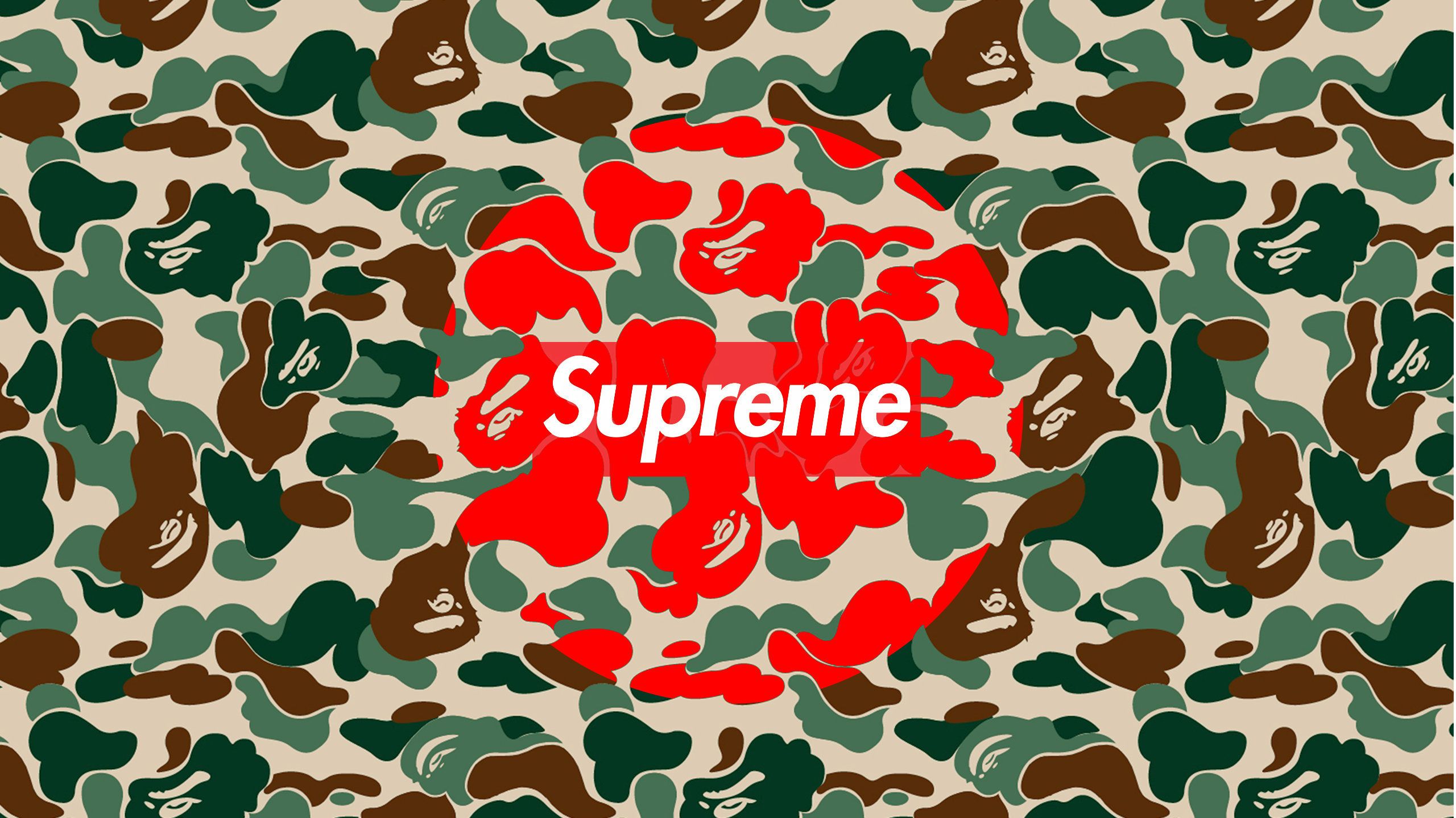 Grvy Scvle Designs - Supreme Bape , HD Wallpaper & Backgrounds